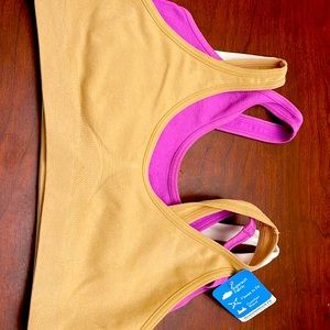 New girls hanes sports/ sleep bra set of 3 size small